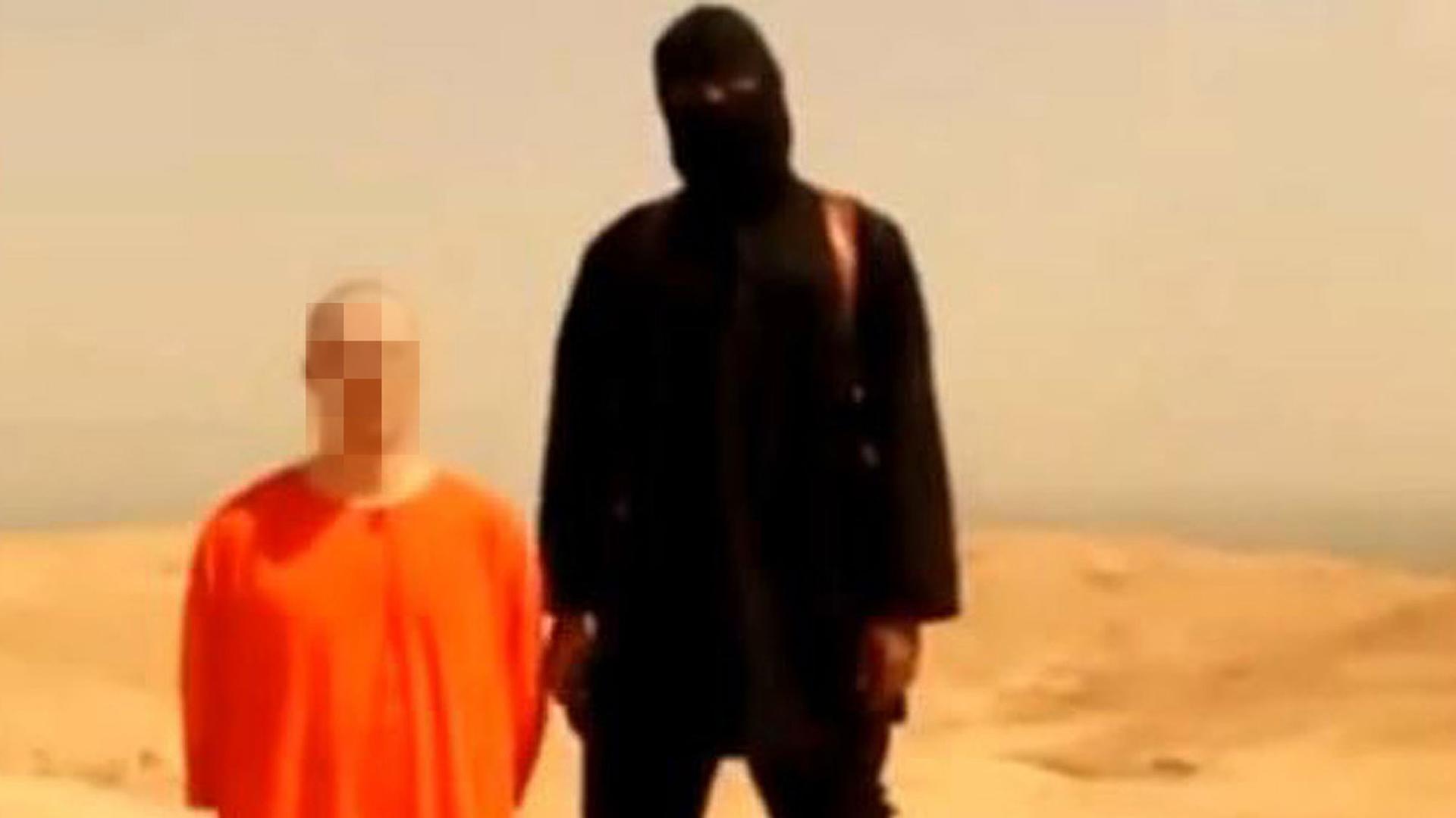 Screenshot eines IS Enthauptungsvideos, das die Enthauptung des US-Fotografen James Foley zeigt